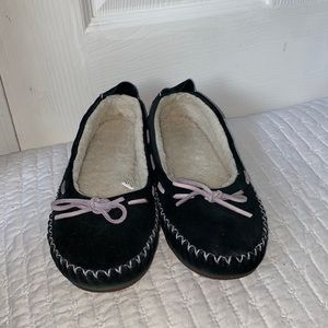L.L. Bean suede slipper moccasins